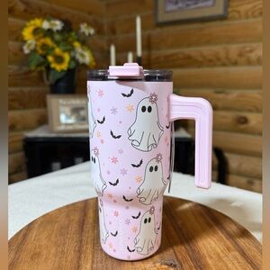 HIPPIE PINKOWEEN GHOST Tumbler